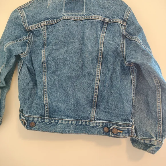 VINTAGE Levi's Classic Blue Denim Jacket Sz. S Womens - Picture 4 of 4